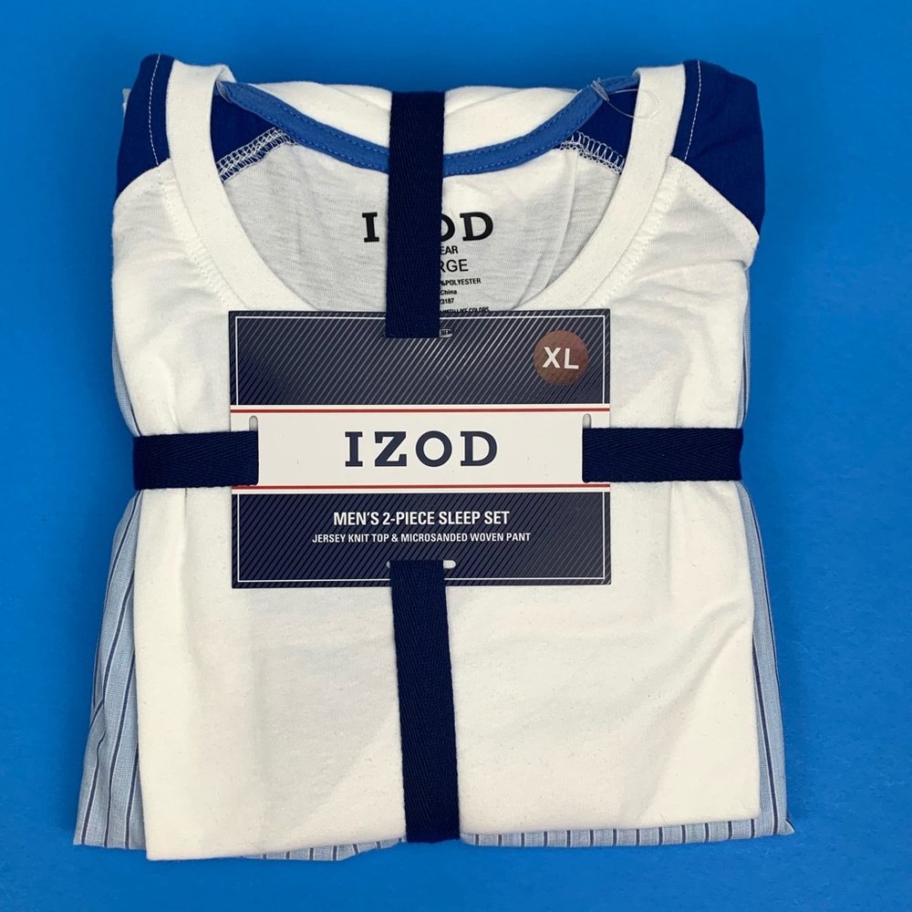 IZOD Men’s 2 Piece Pajama Sleep Set NWT XL, XXL